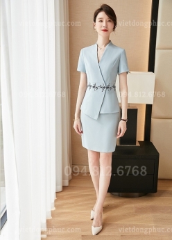 Mẫu áo Lễ tân Nhà hàng thiết kế thời trang, chất lượng bền đẹp