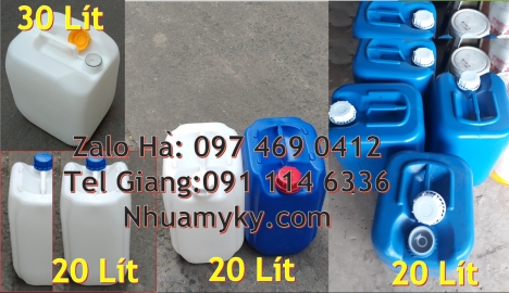 Địa điểm bán 25l cao cấp, Can nhựa 25 lít vuông xanh đựng axit, can 20l giá rẻ, can 25l trắng, Can n