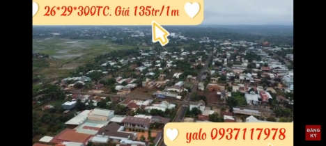 Lô góc 2 Mặt tiền thổ cư Ngay Trung tâm huyện Chư sê, Gia Lai. chỉ 135tr/m