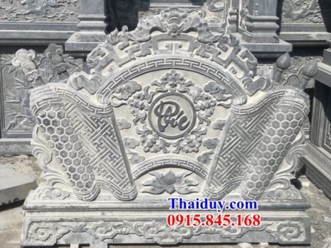 $#-7410+ Mẫu bình phong đá nhà thờ họ đẹp