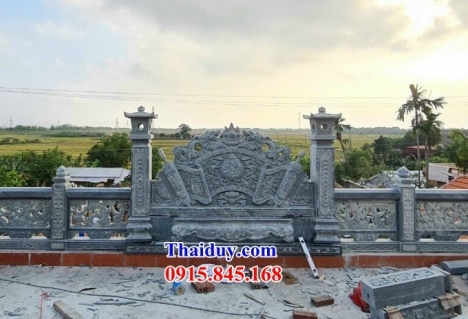 $#-7410+ Mẫu bình phong đá nhà thờ họ đẹp