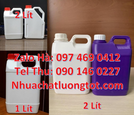 Can 4l tròn đựng nước lau sàn, Can 5 lít trong đựng mật ong Can nhựa 2 lít có vòi ấn đựng thuốc thủ