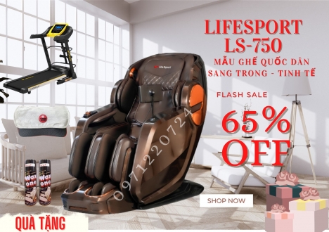 Ghế massage lifesport LS-379/750 vẻ đẹp thời thượng hút hồn sale sốc 65%