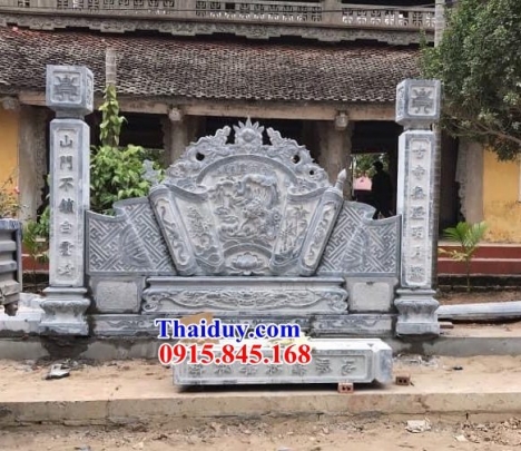 $#-7410+ Mẫu bình phong đá nhà thờ họ đẹp