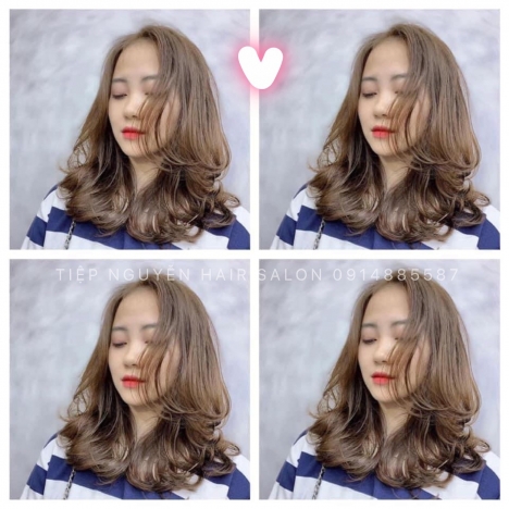 Tóc uốn sóng lơi ngang lưng mang đến vẻ đẹp nhẹ nhàng cho nàng - Tiệp Nguyễn Hair Salon