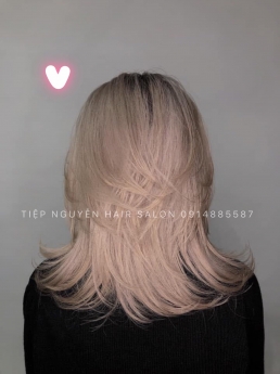 Tóc uốn sóng lơi ngang vai, kiểu tóc uốn ngang vai siêu sang cho nàng - Tiệp Nguyễn Hair Salon