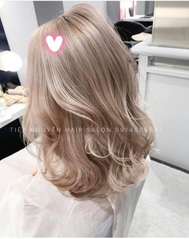 Uốn sóng lơi ngang vai nhẹ nhàng cho nàng đầy cá tính - Tiệp Nguyễn Hair Salon