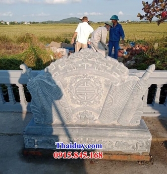 $#-7410+ Mẫu bình phong đá nhà thờ họ đẹp