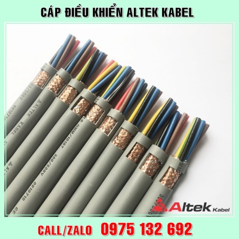 Cáp điều khiển 8x1.5, cáp cvv 8x1.5, cáp cvvs 8x1.5 Altek Kabel