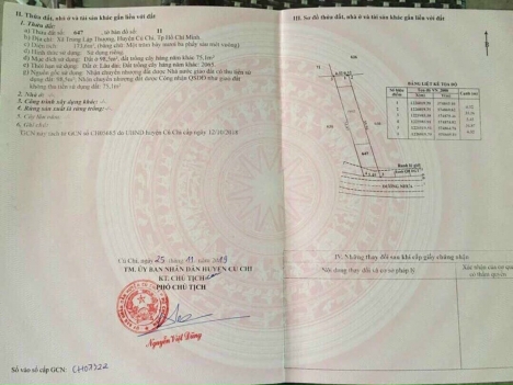 Ra nhanh lô đất full thổ cư nằm trong KDC số 2 ở Trung Lập Thượng - Củ Chi giá 1 tỷ 75