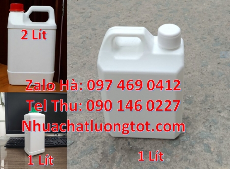 Can 4l tròn đựng nước lau sàn, Can 5 lít trong đựng mật ong Can nhựa 2 lít có vòi ấn đựng thuốc thủ