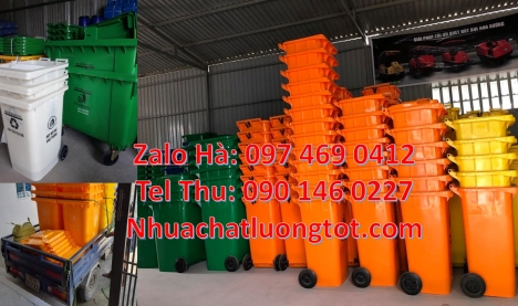 thùng rác 60l đạp chân, thùng rác đạp chân, sọt nhựa, Thùng rác 120l nắp kín, Xe rác 120l 240l, t
