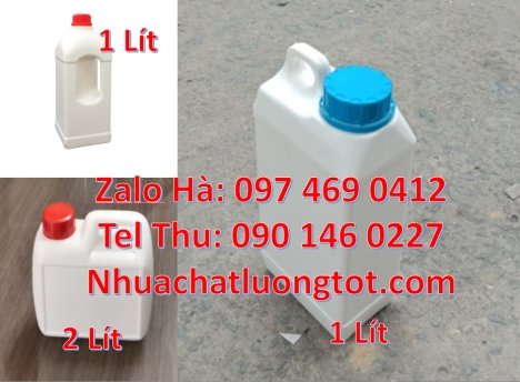 Can 4l tròn đựng nước lau sàn, Can 5 lít trong đựng mật ong Can nhựa 2 lít có vòi ấn đựng thuốc thủ