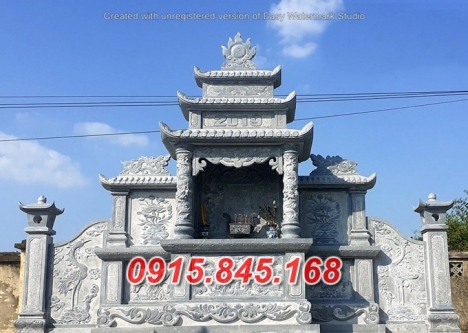 6682 Mẫu củng thờ đá đẹp – am miếu nghĩa trang