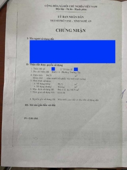 Bán nhà 4 tầng ngõ đường Nguyễn Xí khối 13 phường Trường Thi