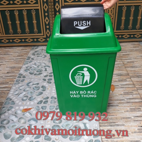 Thùng Rác 60L - Nắp Lật