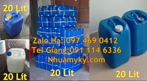 Can nhựa 18l đựng mực in, can 20l giá rẻ, can 25l trắng, Can nhựa 20 lít đựng dung môi, can nhựa 30