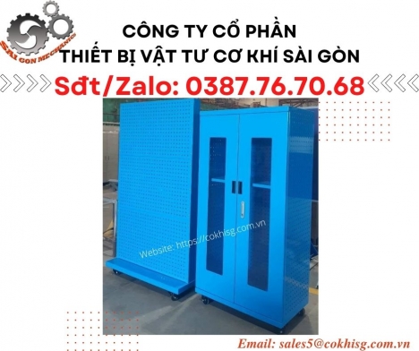 Tủ vật tư 2 cánh - Cao 1m8 - Cửa kính
