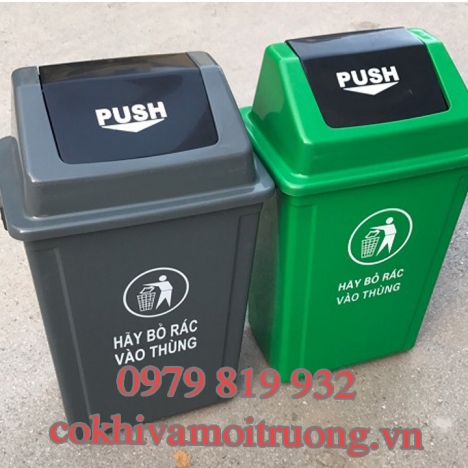 Thùng Rác 60L - Nắp Lật