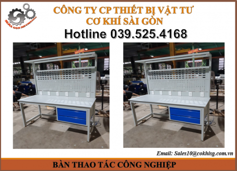 bàn thao tác bằng sắt sơn tĩnh điện giá tốt tại xưởng