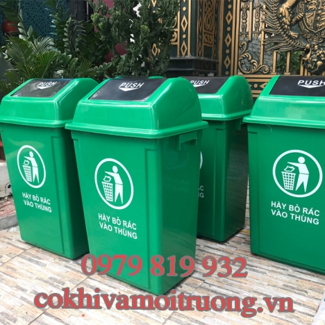 Thùng Rác 60L - Nắp Lật