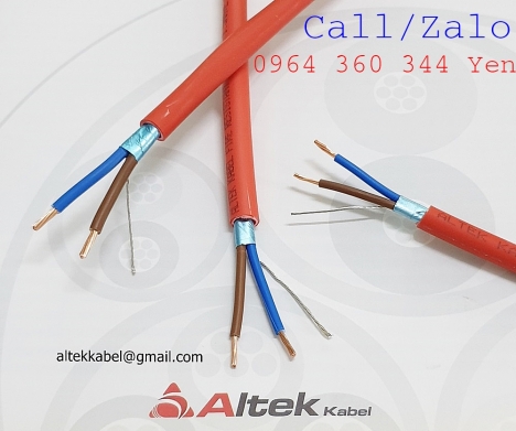 Cáp tín hiệu chống nhiễu vặn xoắn chống cháy thương hiệu Altek Kabel