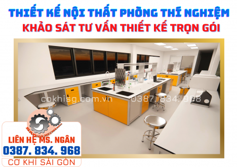 Thi công, thiết kế phòng thí nghiệm TRỌN GÓI