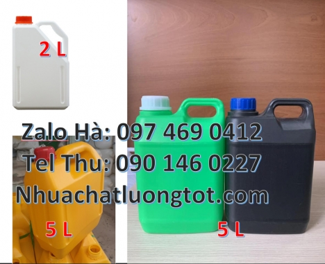 Can 1 lít đựng axit, Can 1l quay, can 2l vòi nhấn, can 5l quay xéo đựng giấm, can 2 lít đựng phân bó