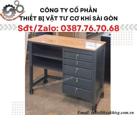 Bàn thao tác công nghiệp - Có bánh xe
