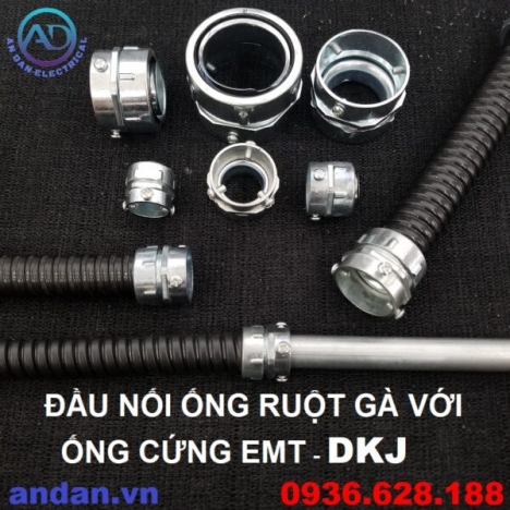 Đầu nối ống ruột gà với ống cứng EMT – DKJ