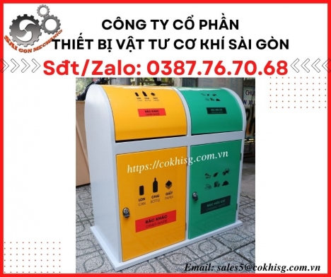 Thùng rác phân loại 2 ngăn