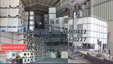 bồn nhựa 1 khối nhập khẩu, bồn nhựa vuông 1000 lít đựng phân bón, Thùng ibc 1000l có khung thép, Tan