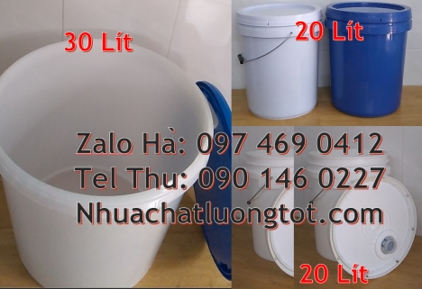 Vỏ thùng đựng sơn 22 lít, Thùng nhựa vuông Giá bán Xô nhựa 3.8 lit, thùng nhựa 5 lít, vỏ thùng