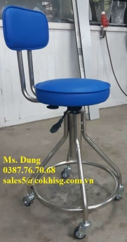 Ghế thí nghiệm inox có bọc nệm