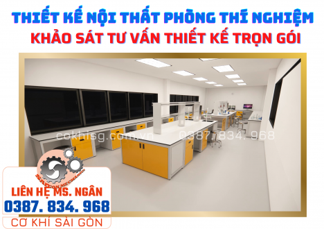 Thiết kế nội thất phòng thí nghiệm TRỌN GÓI