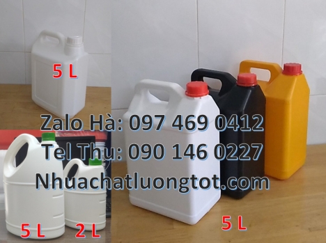 Can 1 lít đựng axit, Can 1l quay, can 2l vòi nhấn, can 5l quay xéo đựng giấm, can 2 lít đựng phân bó