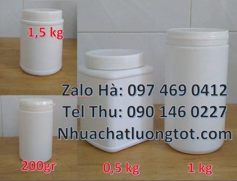 Hũ hóa chất 50 gram, hũ 50gr nắp vặn, hũ nhựa 100gr, hũ đựng sốt thịt nướng 200g, hũ 200 gram, hũ 25
