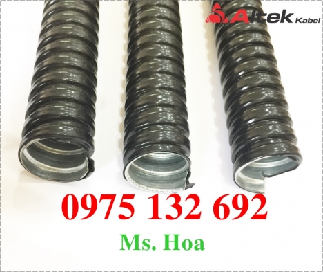 Ống ruột gà 3/8” (13mm – 16mm) Ống kẽm đàn hồi màu đen D13