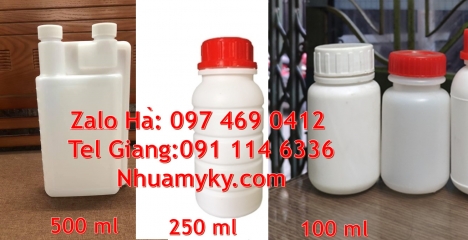 Chai nhựa đựng thuốc thú y, chai nhựa đựng thuốc thủy sản chai nhựa đựng nông dược, chai nhựa trong