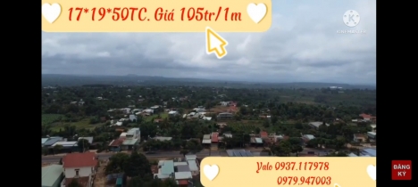 Nhà bán  thổ cư  Ngay Trung tâm Thị trấn Chư sê, Gia Lai. Giá 105tr/m ngang.