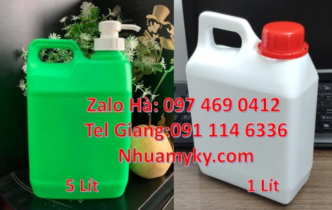 Can nhựa nhỏ, Nơi bán can hdpe, Can nhựa 0.5l đựng mật mía, can 5l tròn, can 10l vuông, can 1 lít đự