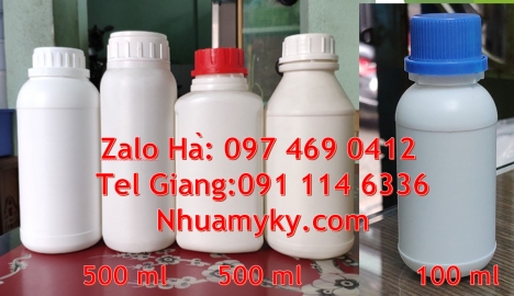 Chai nhựa đựng thuốc thú y, chai nhựa đựng thuốc thủy sản chai nhựa đựng nông dược, chai nhựa trong