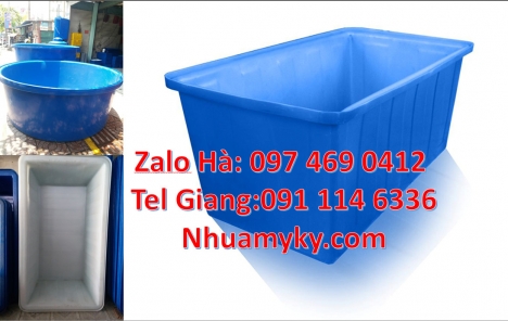 Thùng nhựa 1700 lít, thùng nhựa chữ nhật 1250l, Thau nhựa 3000l, Thùng nhựa 1000 lít,  thùng