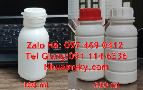 Chai nhựa đựng thuốc thú y, chai nhựa đựng thuốc thủy sản chai nhựa đựng nông dược, chai nhựa trong