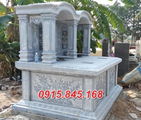 971 Mẫu mộ đá đôi đẹp bán sẵn