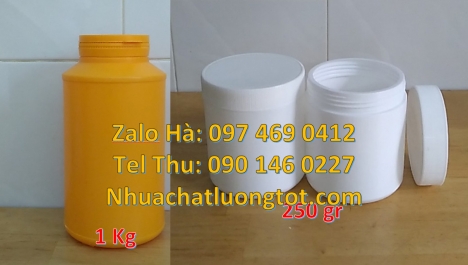 Hũ 50 gr đựng hóa chất, hũ 50gr đựng hóa chất, hũ 200gr meizan, hũ tròn cao 200g, hũ 250 gram đựng a