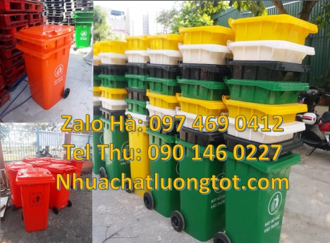 Thùng rác 120l nắp hở, thùng rác 120l Composite, Thùng rác 240l nắp hở, thùng rác 240l compo