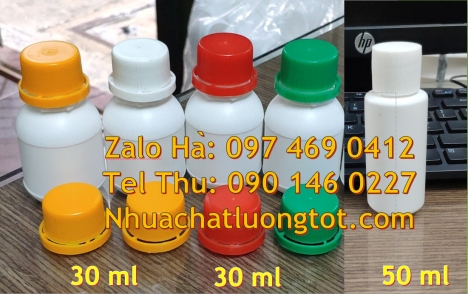 chai nhựa 250 ml, chai giá rẻ 250 ml Chai 30 ml vặn, chai 30 ml nắp garenty, chai đựng axit, Chai 2