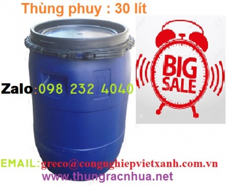 Thùng phuy nhựa 30 lít