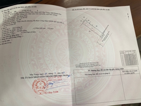 Bán đất mặt tiền đường Cô Bắc Nha Trang.
